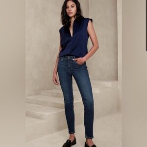 EUC Banana Republic Dark Wash Skinny Leg Slim Fit Jeans Size‎ 31/18 #0568